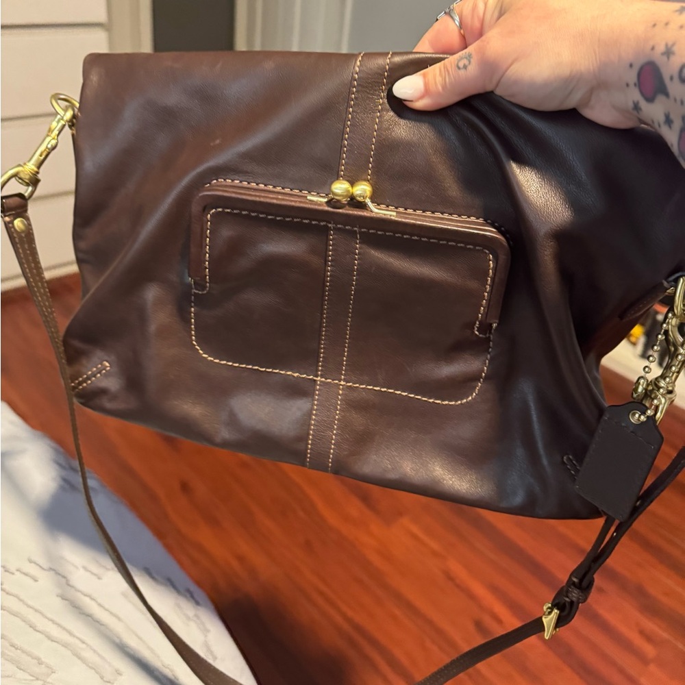 Coach ergo fold tote with strap y2k